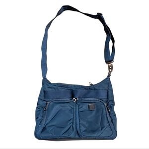 Lewis N Clark Travel Crossbody Bag Purse Blue